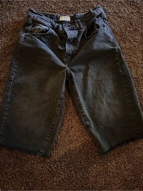 We The Free Faded Black High-Rise Denim Jorts